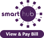 SmartHub logo with text "View & Pay Bill"